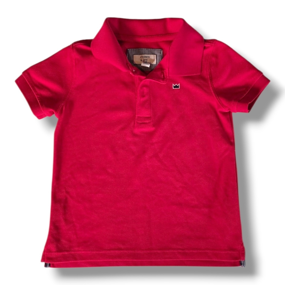 Crown & Ivy Bright Red Kids Polo Shirt